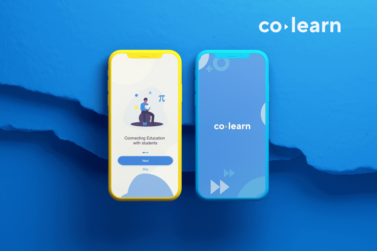Splash screen design of CoLearn, innovative EdTech app of Indonesia, empowering tuition centers and tutors to create online learning experiences for their students.
